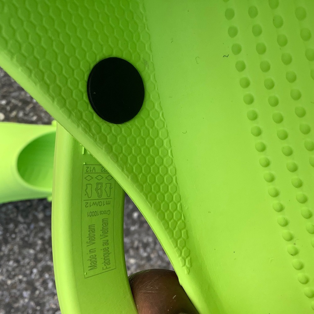 Crocs Classic Clog Lime Green Mens 10 Womens 12 Comfort Slip On Shoes 10001 - Picture 10 of 10